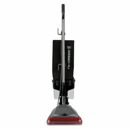 ELECTROLUX FLOOR CARE CO Sanitaire, TRADITION UPRIGHT VACUUM WITH DUST CUP, 5 AMP, 14 LB, GRAY/RED SC689B